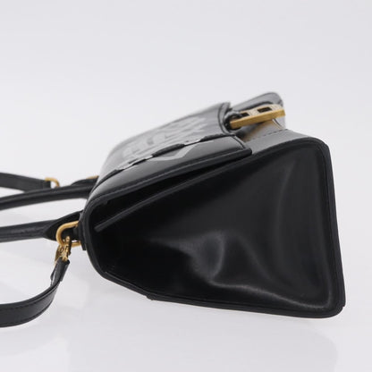 Balenciaga Graffiti Hourglass Top Handle Leather, Black, Leather, Handbag