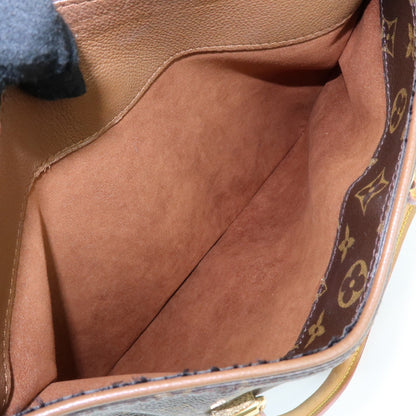 Louis Vuitton Pallas Monogram Canvas with Leather, Brown, Canvas, Tote Bag