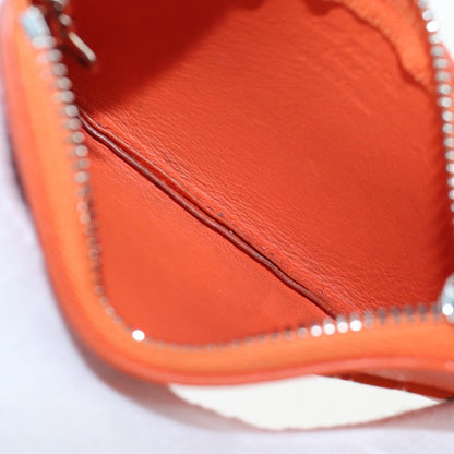 Louis Vuitton Pochette Clés Everyday LV leather, Orange, Leather, Wallet