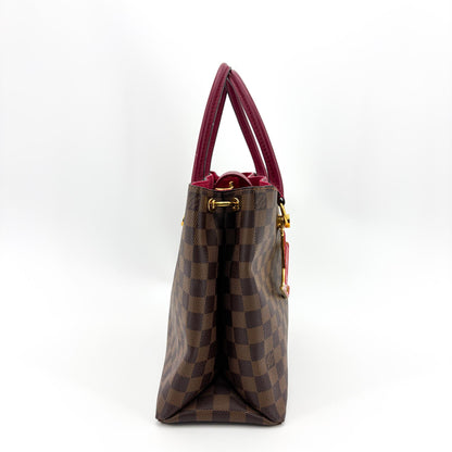Louis Vuitton LV Riverside Damier with Leather, Brown, Canvas, Handbag