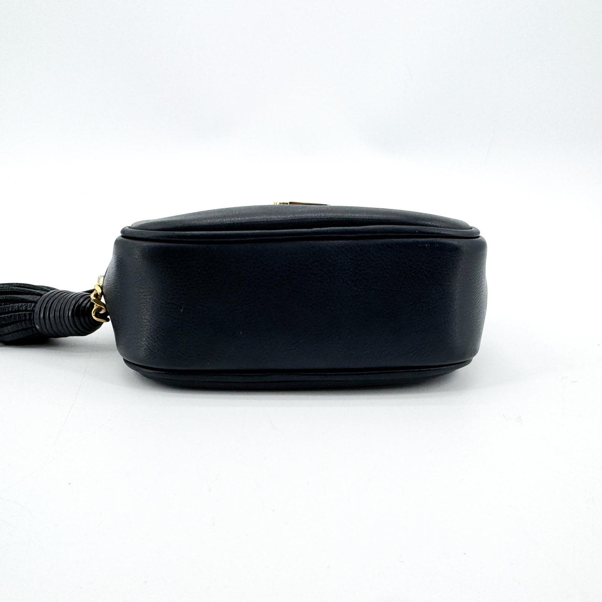 Saint Laurent Classic Monogram Blogger Leather, Black, Leather, Crossbody Bag