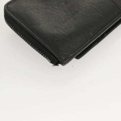 Louis Vuitton Hybrid Monogram Shadow Leather, Black, Leather, Wallet