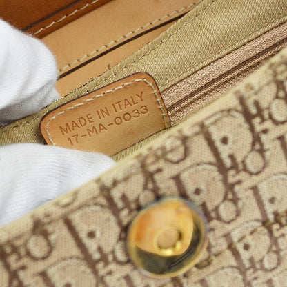 Christian Dior Vintage Street Chic Columbus Diorissimo Canvas with Leather, Brown, Canvas, Shoulder Bag