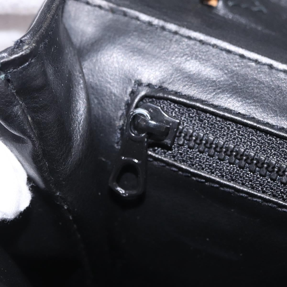 Celine Shoulder Leather, Black, Leather, Shoulder Bag
