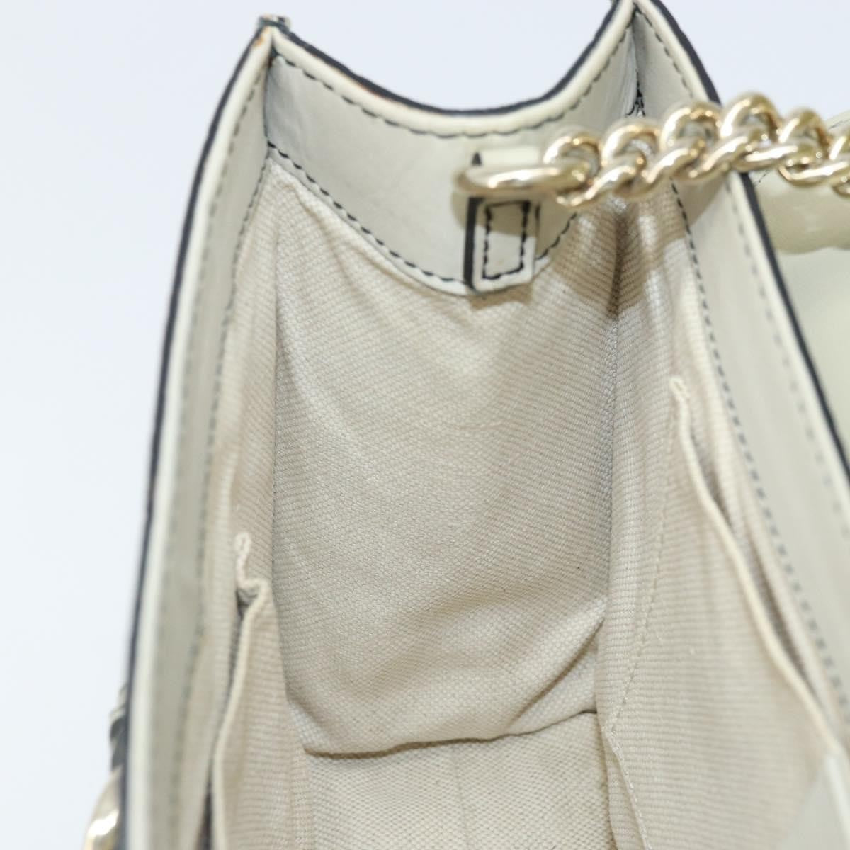 Gucci Emily Chain Flap Guccissima Leather, Beige, Leather, Shoulder Bag