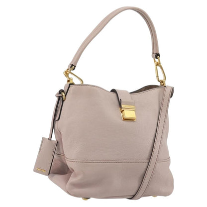 Miu Miu Madras Convertible Hobo Leather, Pink, Leather, Shoulder Bag