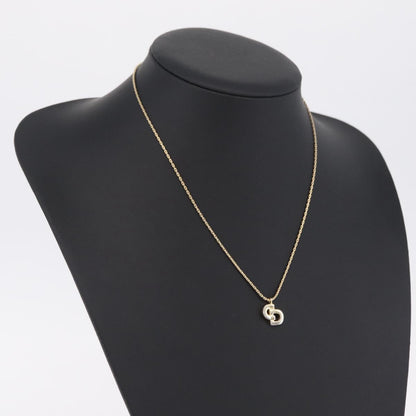 Christian Dior CD Pendant Metal, Gold, Metal, Necklace