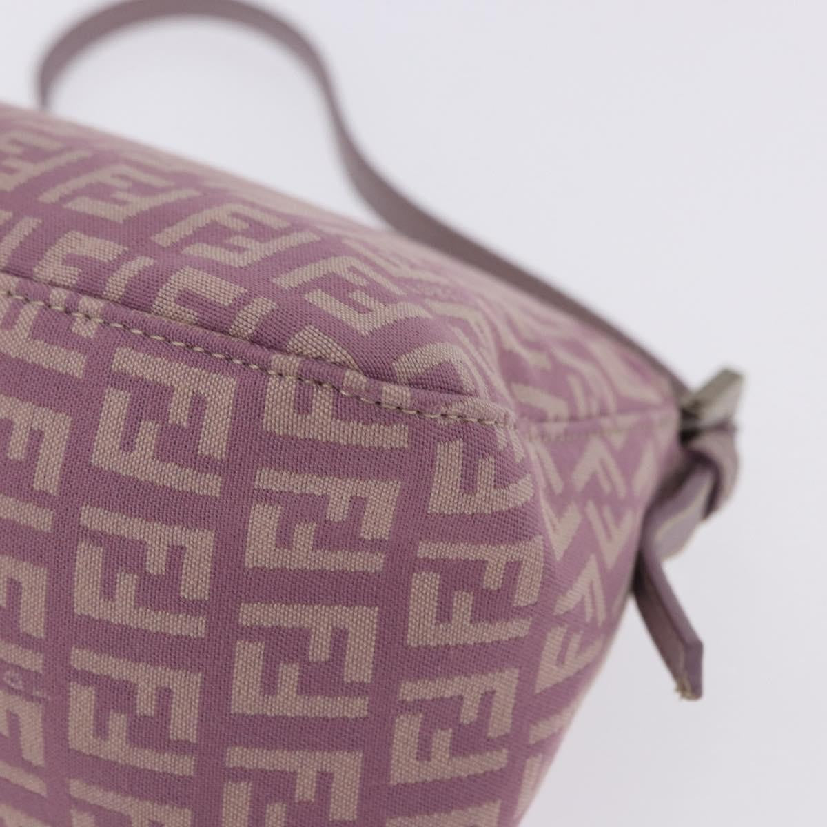 Fendi Baguette Zucchino Canvas, Purple, Canvas, Handbag