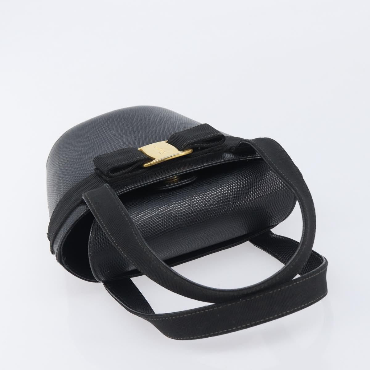 Salvatore Ferragamo Vara Bow Leather, Black, Leather, Crossbody Bag