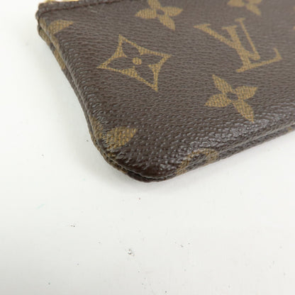 Louis Vuitton Key Monogram Canvas, Brown, Canvas, Clutch