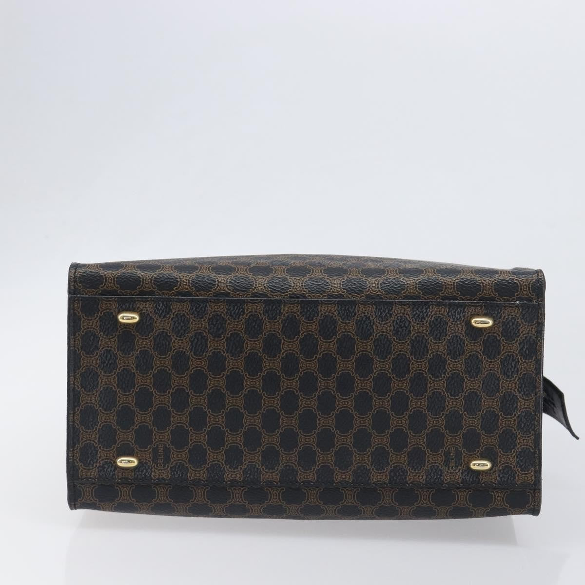 Celine Vintage Macadam Canvas, Black, PVC, Tote Bag