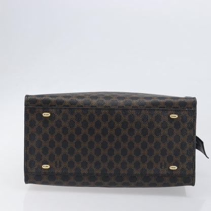 Celine Vintage Macadam Canvas, Black, PVC, Tote Bag