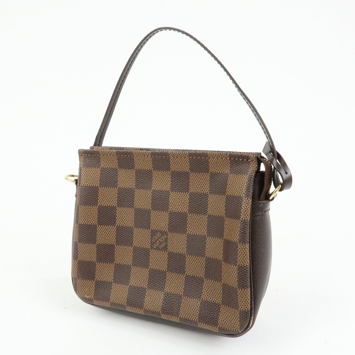 Louis Vuitton Trousse Make Up Damier, Brown, Canvas, Clutch