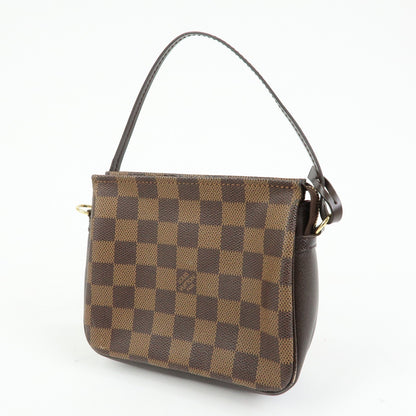 Louis Vuitton Trousse Make Up Damier, Brown, Canvas, Clutch