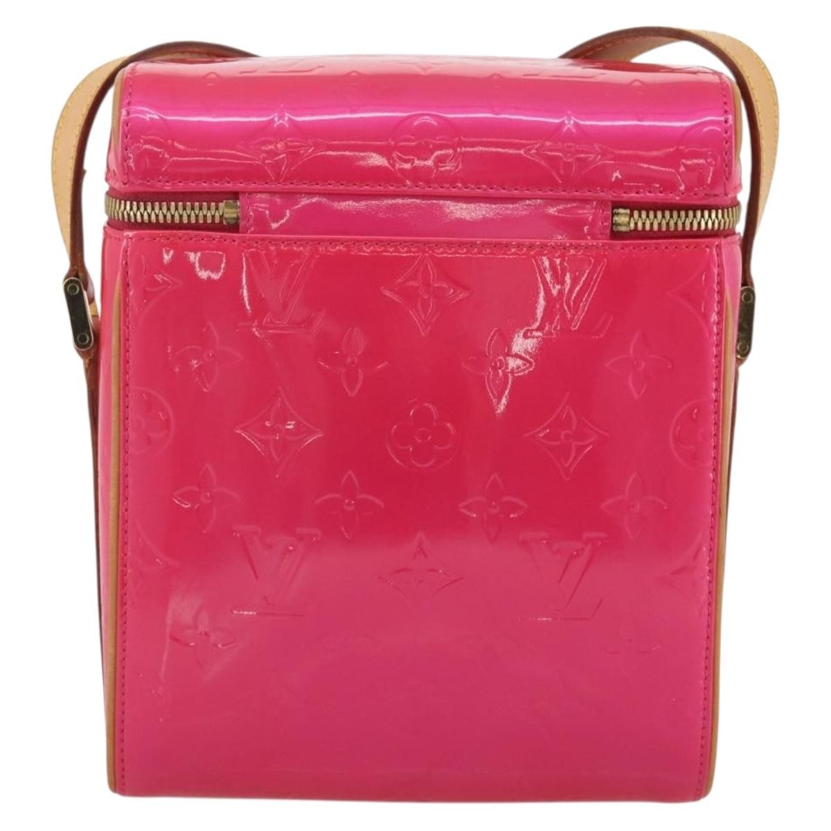 Louis Vuitton Sullivan Monogram Vernis, Pink, Patent Leather, Shoulder Bag