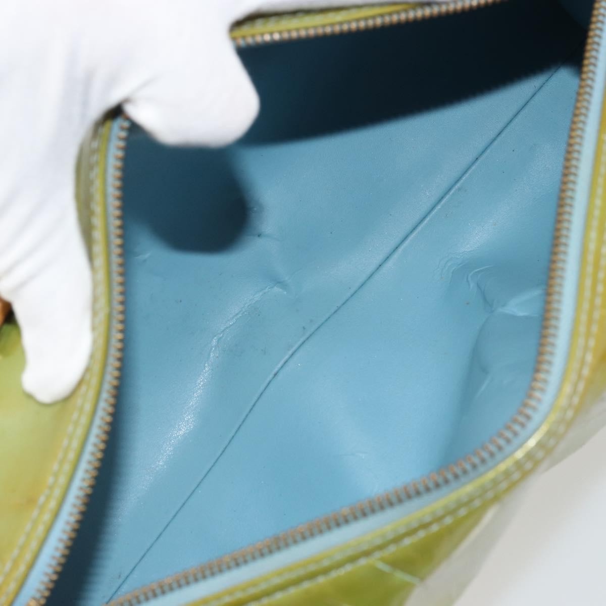 Louis Vuitton Bedford Monogram Vernis, Green, Patent Leather, Handbag