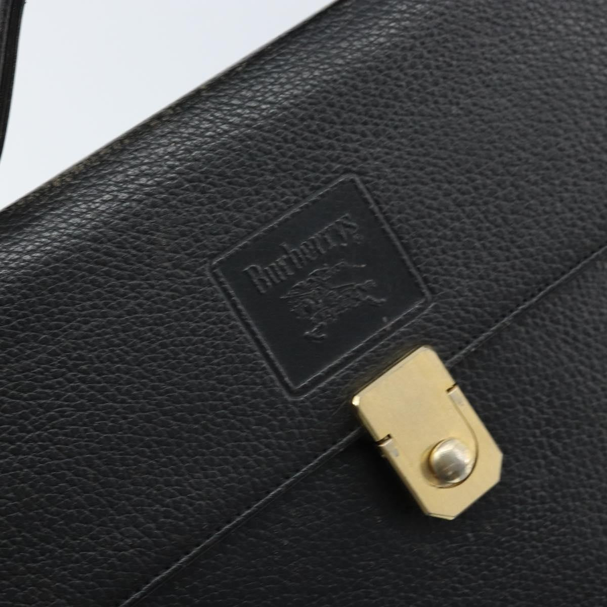 Burberry Vintage Leather, Black, Leather, Briefcase