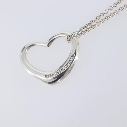 Tiffany & Co. Elsa Peretti Open Heart Pendant Sterling Silver, Silver, Silver, Necklace