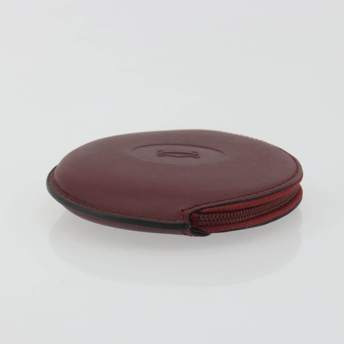 Cartier Must de Cartier Leather, Burgundy, Leather, Wallet