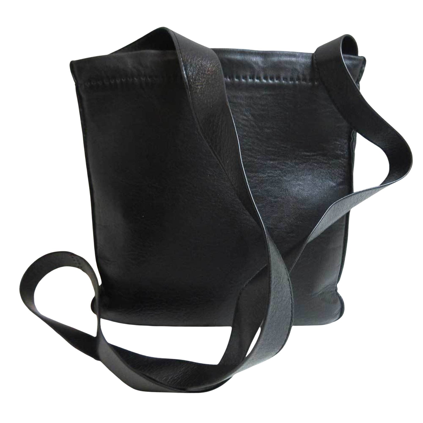 Hermès Toudou, Black, Leather, shoulder
