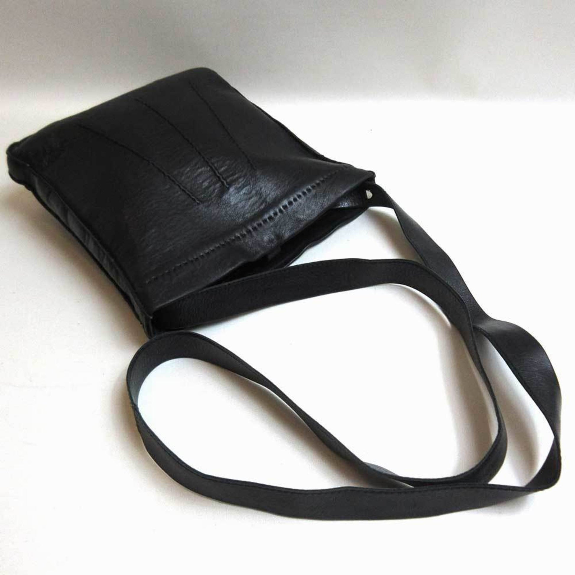 Hermès Toudou, Black, Leather, shoulder