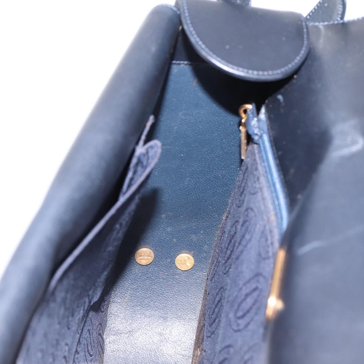 Cartier Sapphire Line Leather, Black, Leather, Shoulder Bag