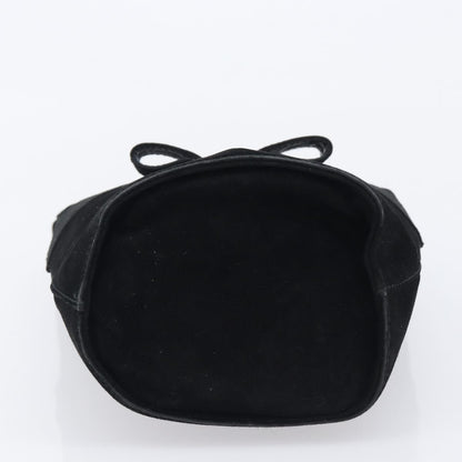Salvatore Ferragamo Vala Suede, Black, Suede, Shoulder Bag