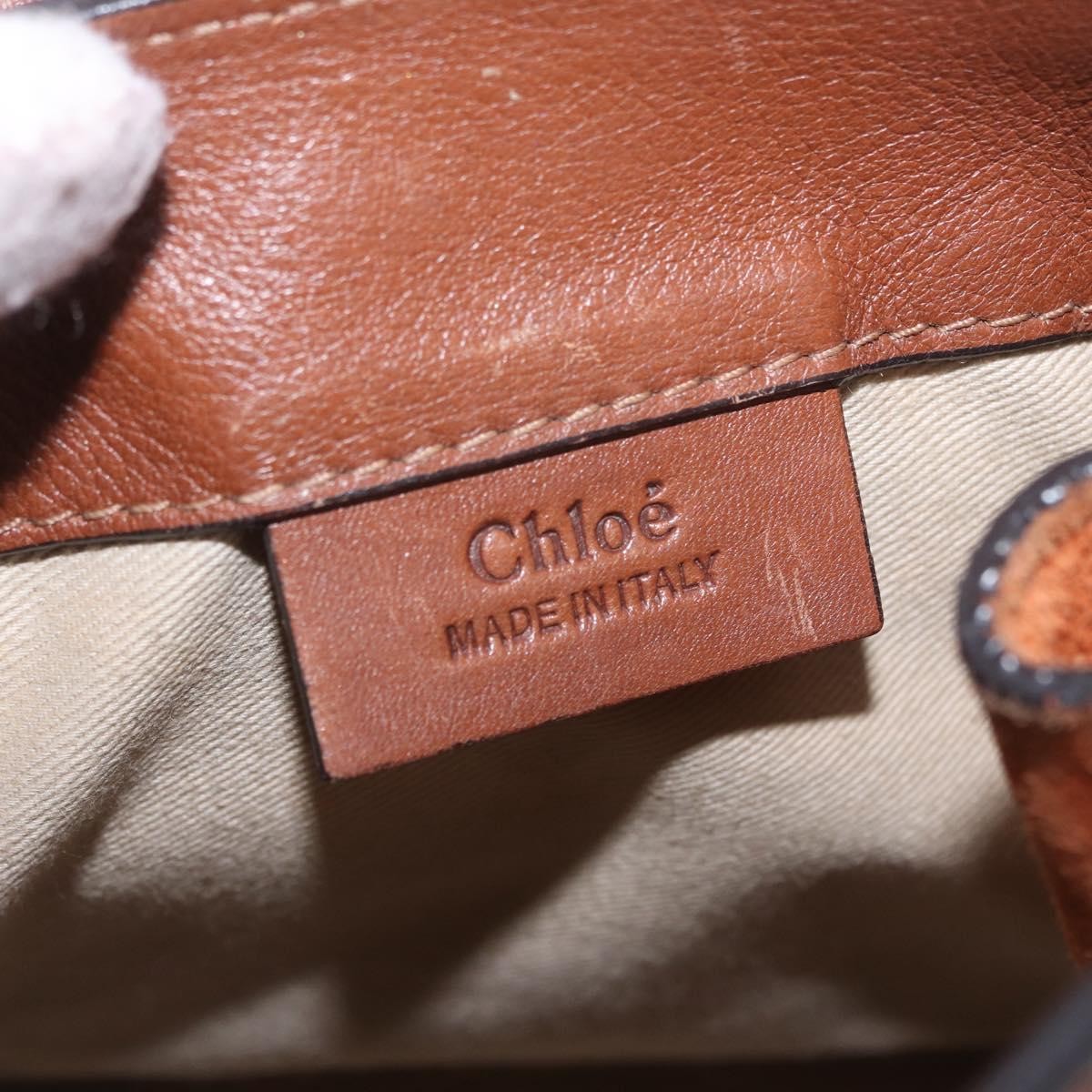 Chloe Faye Quilted Leather, Brown, Leather, Shoulder Bag