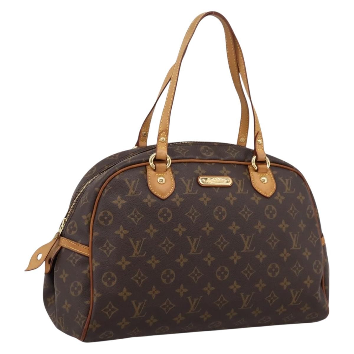 Louis Vuitton Montorgueil Monogram Canvas, Brown, Canvas, Handbag