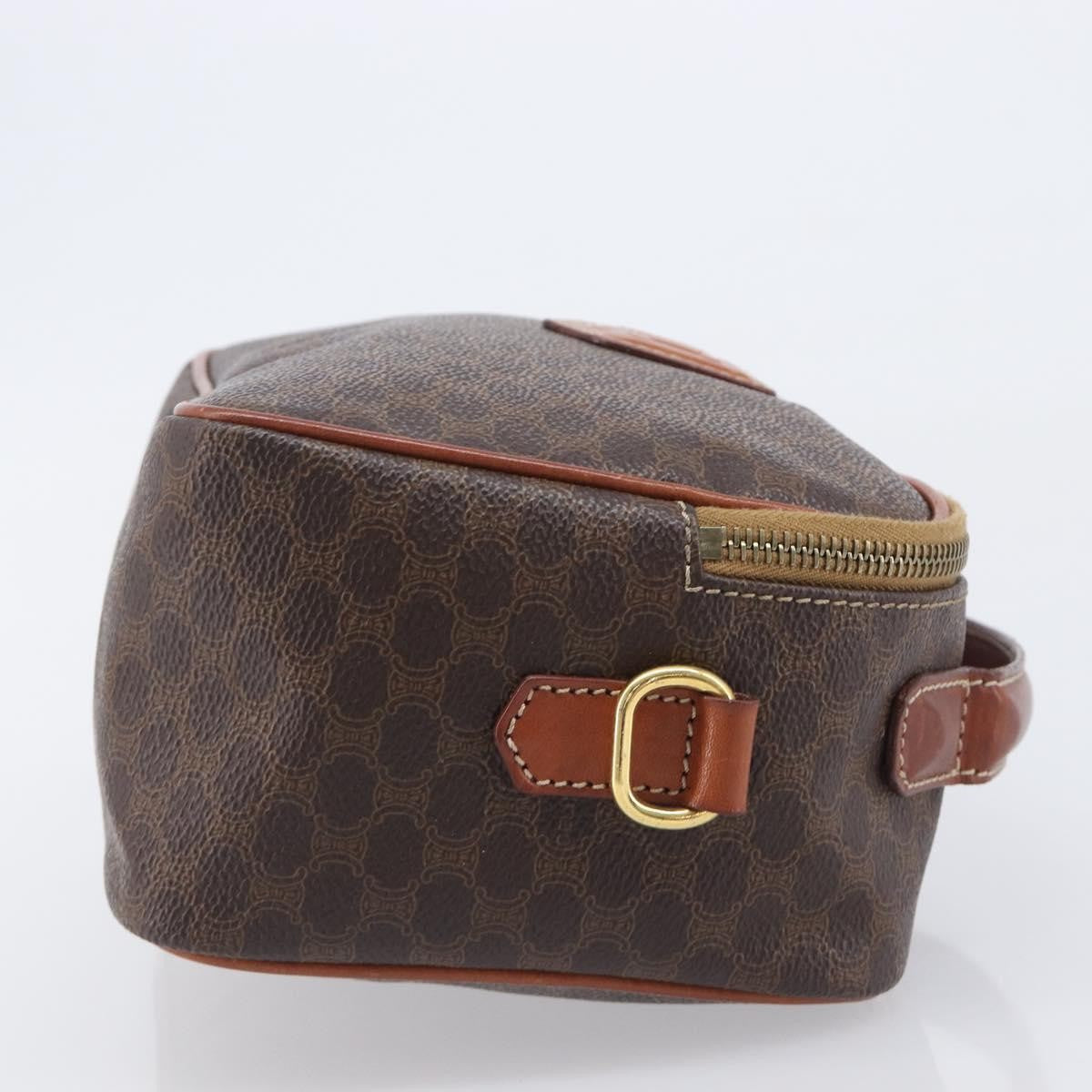 Celine Vintage Handbag Toile Céline, Brown, Canvas, Handbag