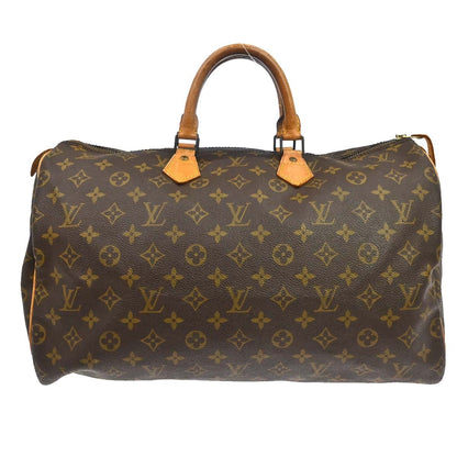 Louis Vuitton Speedy Monogram, Brown, Canvas, Handbag
