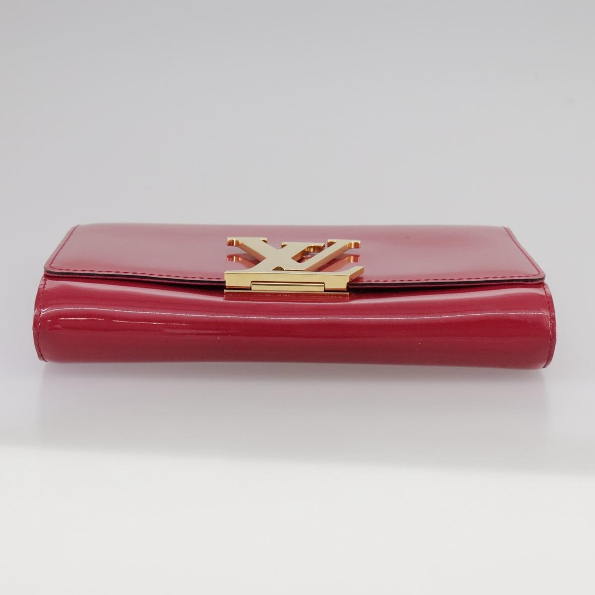 Louis Vuitton Louise Clutch Patent, Pink, Patent Leather, Clutch