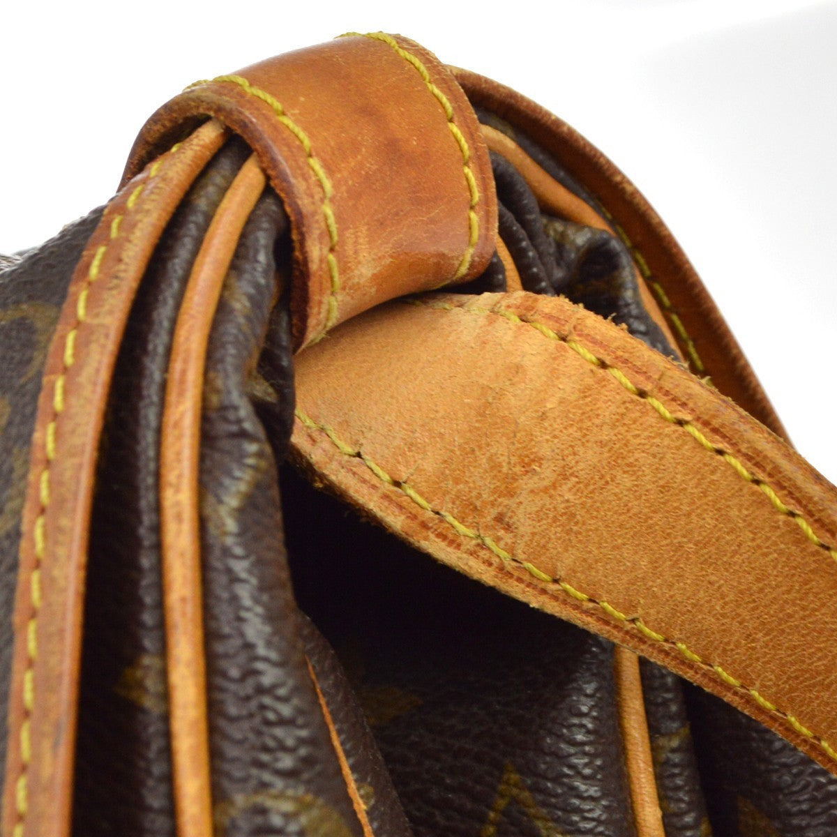 Louis Vuitton Saumur Monogram, Brown, Canvas, Shoulder Bag