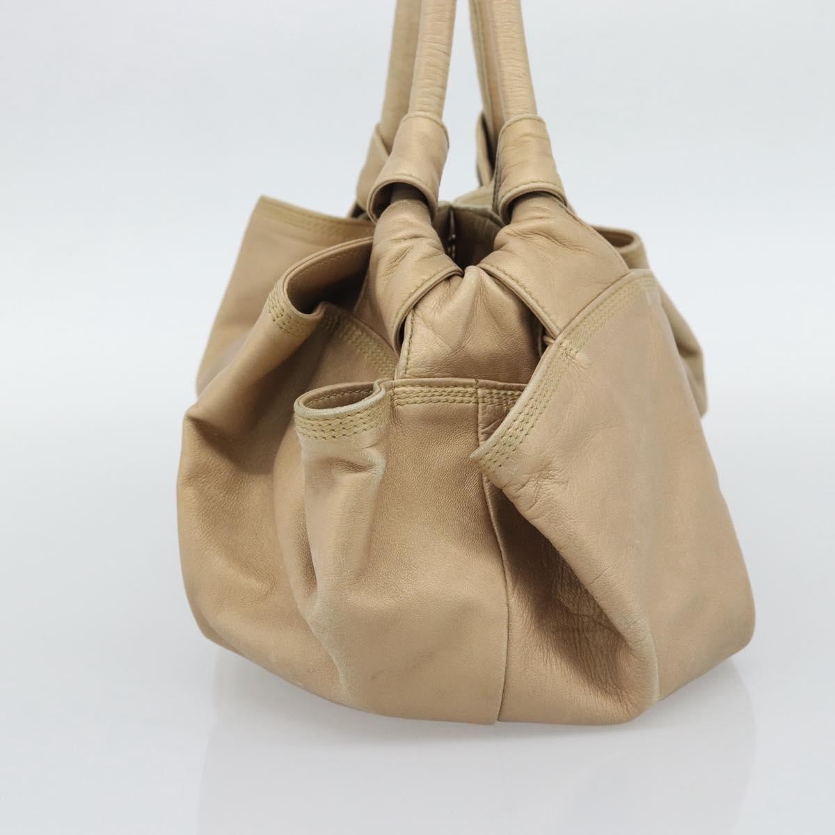 Loewe Anagram Logo Nappa Aire Hand Leather, Beige, Leather, Handbag