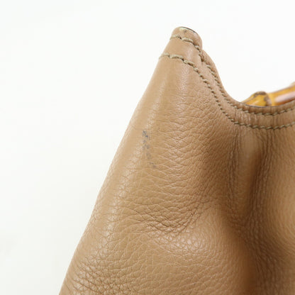 Gucci Bamboo Shopper Leather, Beige, Leather, Tote Bag