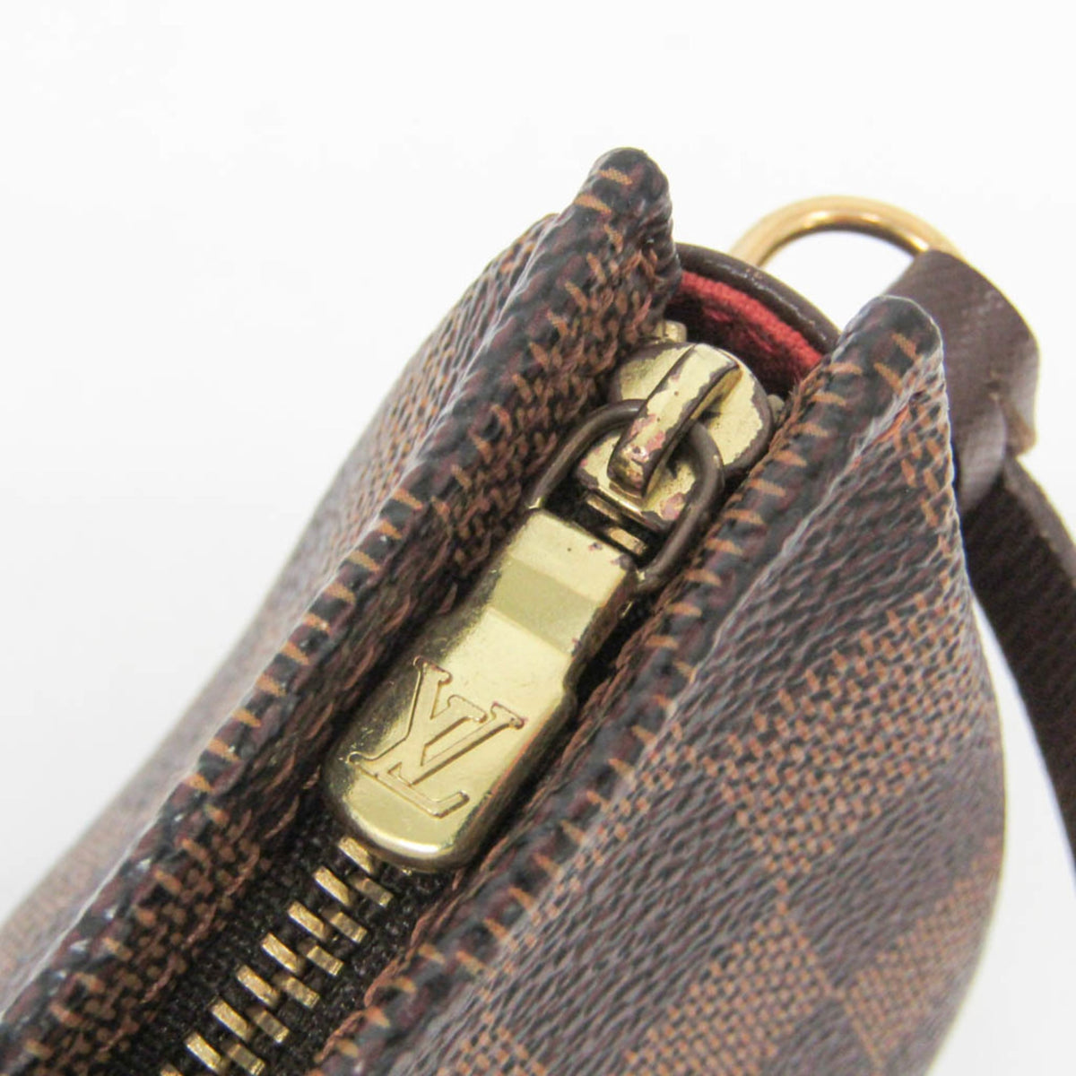 Louis Vuitton Trousse Make Up Damier, Brown, Canvas, Clutch