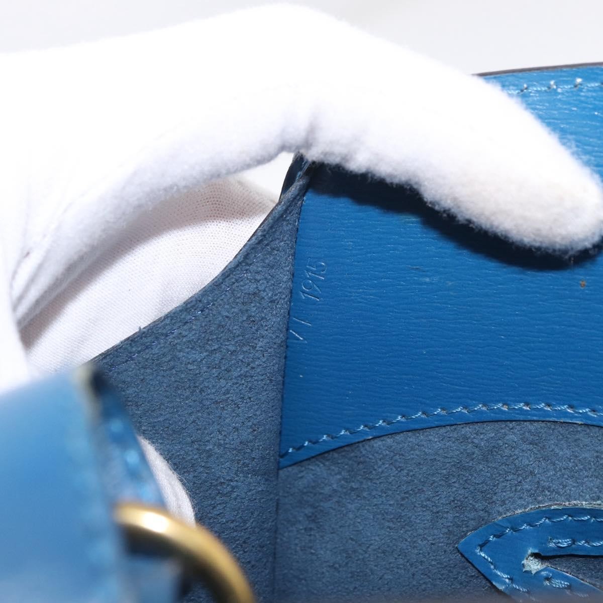 Louis Vuitton Cluny Epi Leather, Blue, Leather, Shoulder Bag