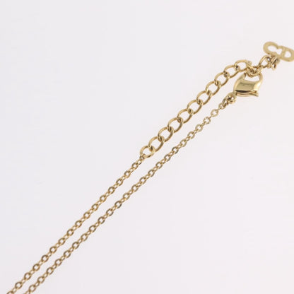 Christian Dior Logo Heart Pendant Metal, Gold, Metal, Necklace