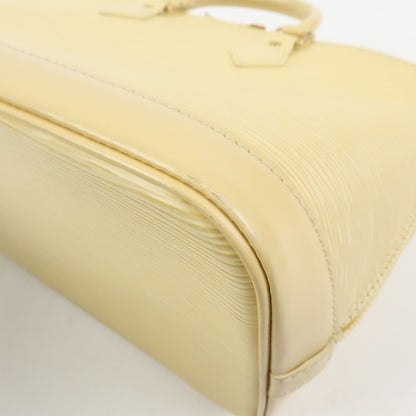 Louis Vuitton Alma Epi Leather, Yellow, Leather, Handbag