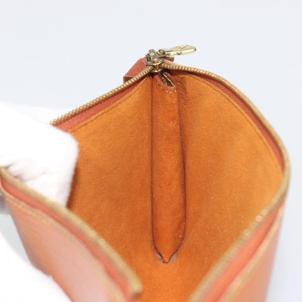 Louis Vuitton Pochette Accessoires Epi, Brown, Leather, Clutch