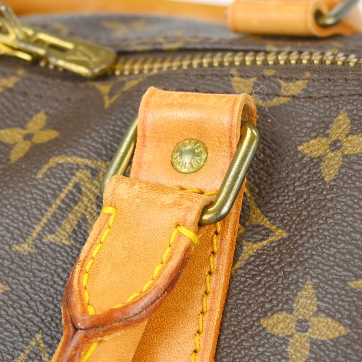 Louis Vuitton Keepall Monogram, Brown, Canvas, Travel Bag