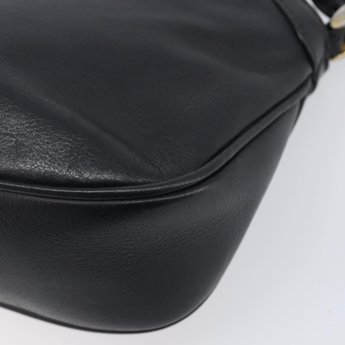 Gucci Shoulder Leather, Black, Leather, Shoulder Bag