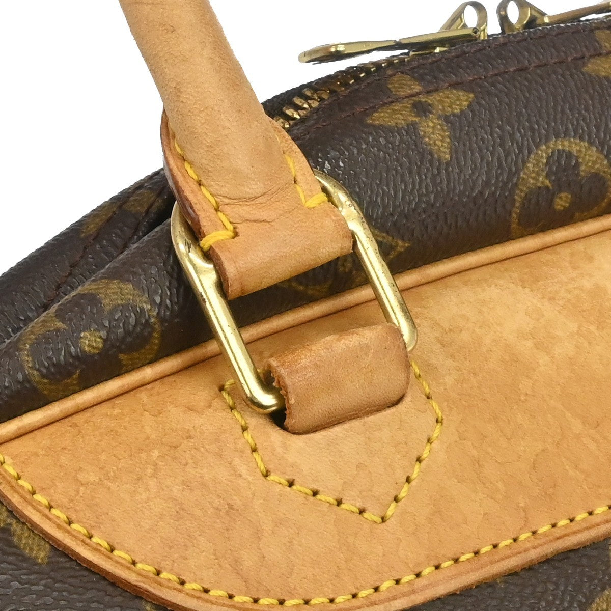 Louis Vuitton Deauville Monogram, Brown, Canvas, Handbag