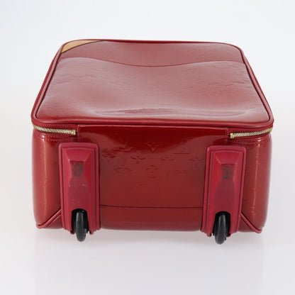 Louis Vuitton Pegase Luggage Monogram Vernis, Red, Patent Leather, Travel Bag