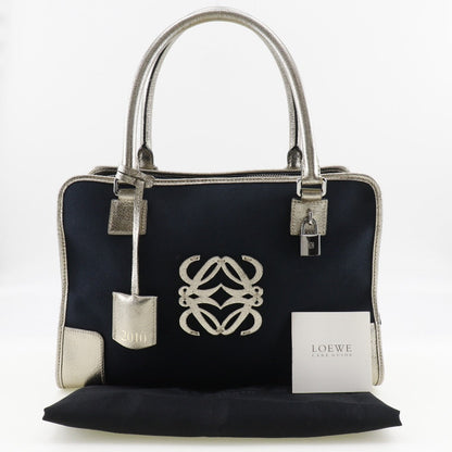 Loewe Amazona, Navy, Canvas, handbag
