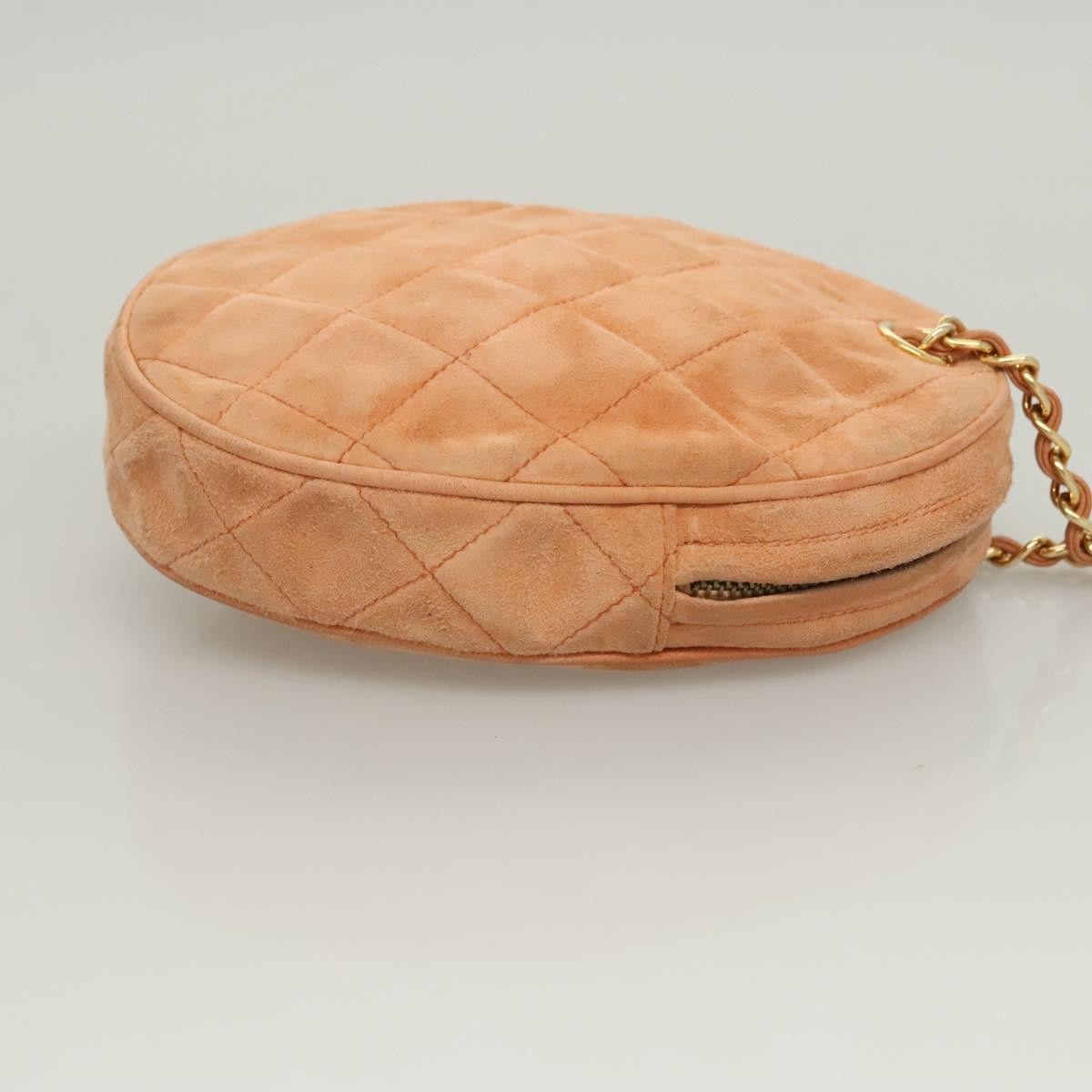 Chanel Vintage Clutch Suede, Orange, Suede, Clutch