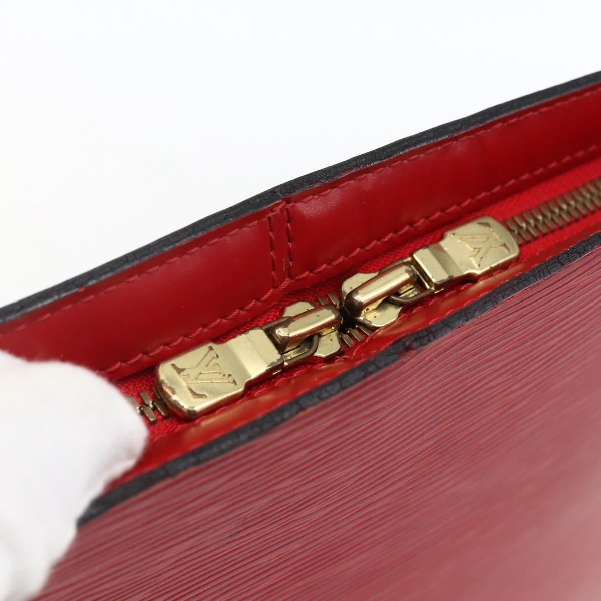 Louis Vuitton Lussac Epi Leather, Red, Leather, Shoulder Bag