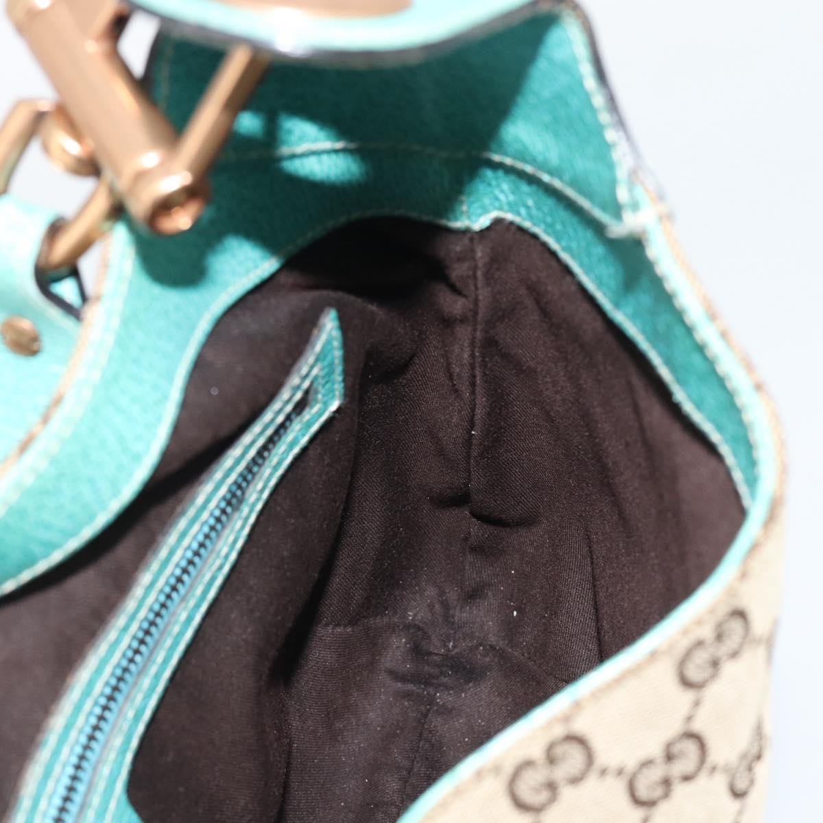 Gucci Jackie Canvas, Brown, Canvas, Handbag