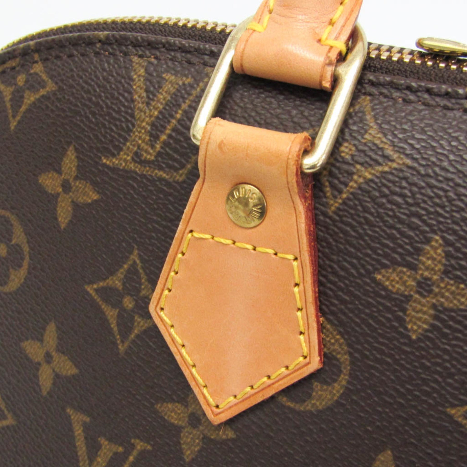 Louis Vuitton Alma Monogram Canvas, Brown, Canvas, Handbag
