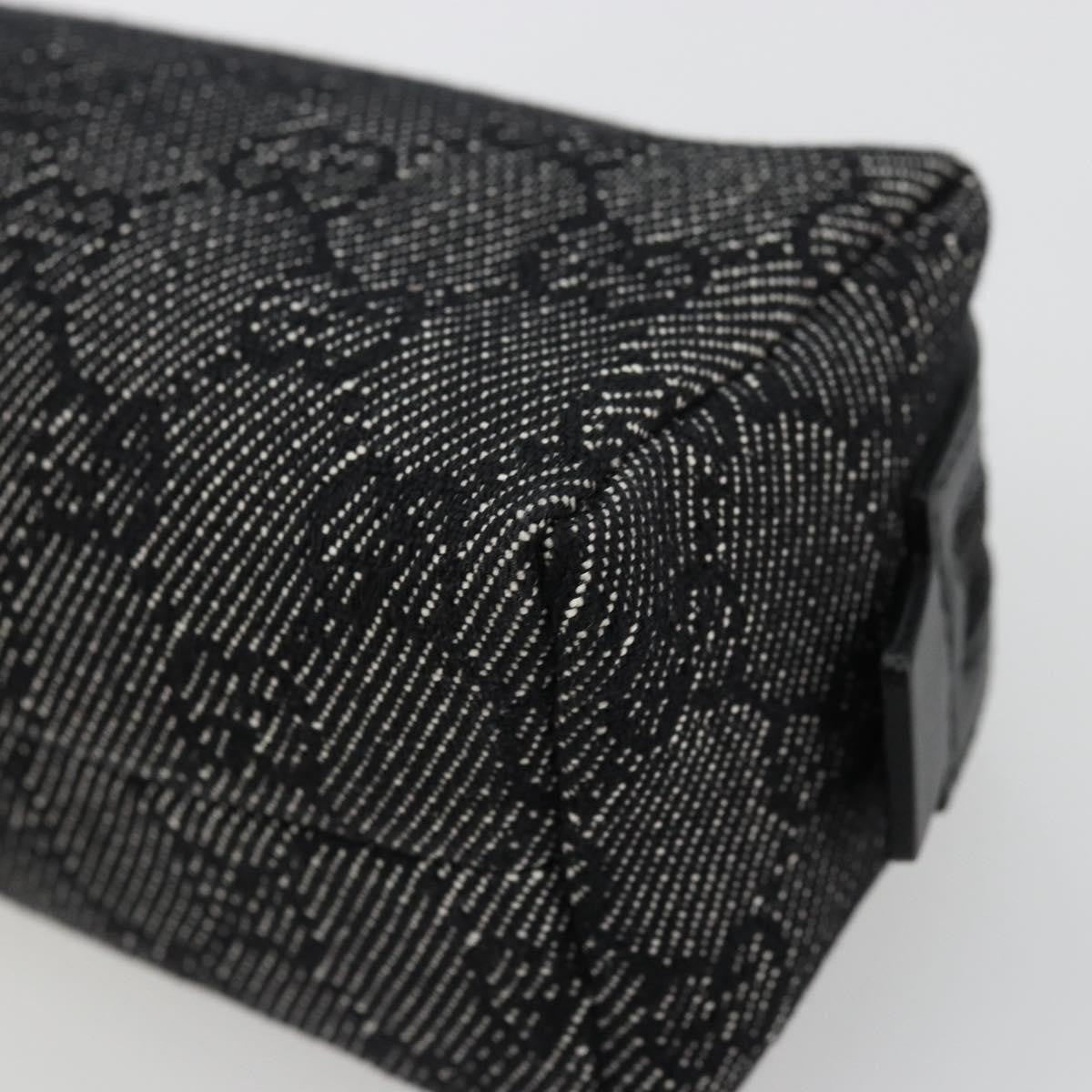 Gucci Zip Pouch GG Coated Canvas, Black, Canvas, Clutch